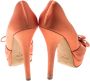 Fendi Vintage Pre-owned Satin heels Orange Dames - Thumbnail 5