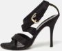 Fendi Vintage Pre-owned Satin sandals Black Dames - Thumbnail 2