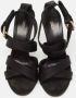 Fendi Vintage Pre-owned Satin sandals Black Dames - Thumbnail 3