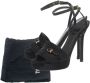 Fendi Vintage Pre-owned Satin sandals Black Dames - Thumbnail 7