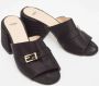 Fendi Vintage Pre-owned Satin sandals Black Dames - Thumbnail 4