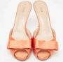 Fendi Vintage Pre-owned Satin sandals Orange Dames - Thumbnail 2