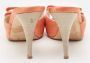 Fendi Vintage Pre-owned Satin sandals Orange Dames - Thumbnail 4