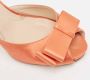 Fendi Vintage Pre-owned Satin sandals Orange Dames - Thumbnail 6