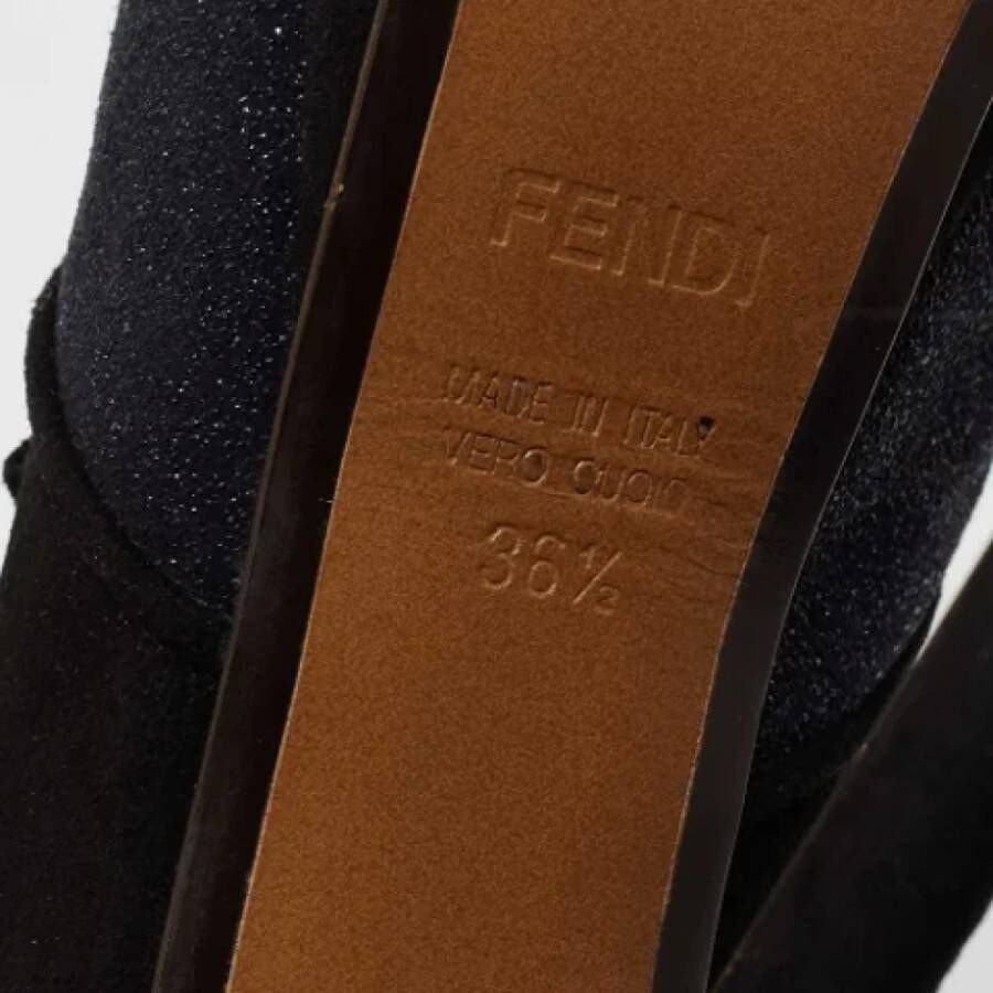 Fendi Vintage Pre-owned Suede boots Black Dames