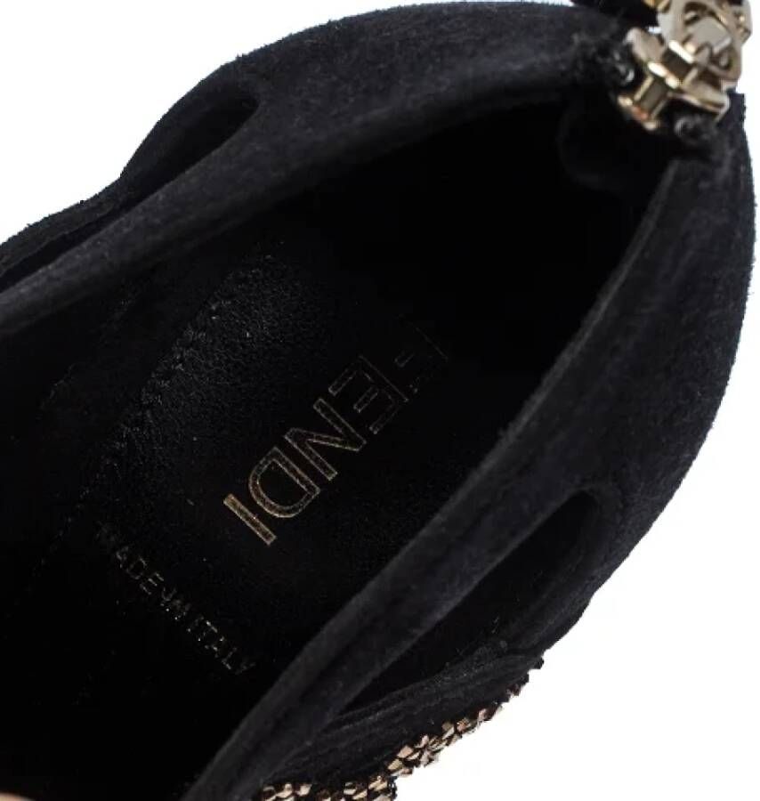 Fendi Vintage Pre-owned Suede boots Black Dames