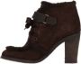 Fendi Vintage Pre-owned Suede boots Brown Dames - Thumbnail 5