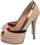 Fendi Vintage Pre-owned Suede heels Beige Dames - Thumbnail 3