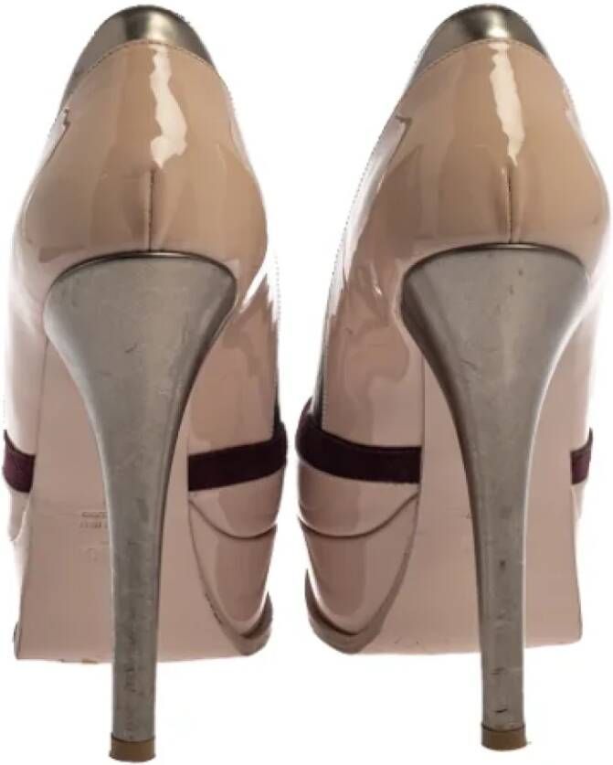 Fendi Vintage Pre-owned Suede heels Beige Dames