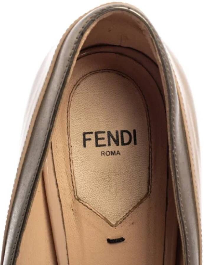 Fendi Vintage Pre-owned Suede heels Beige Dames