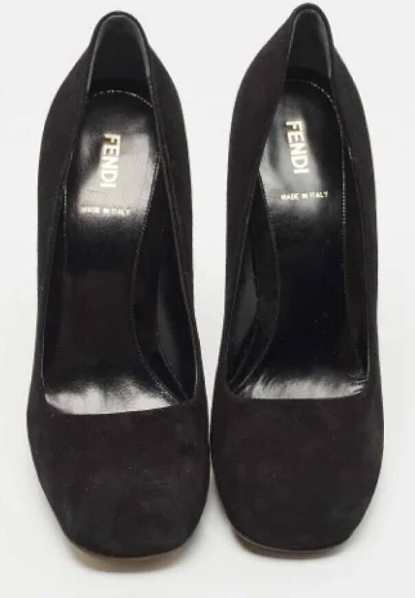 Fendi Vintage Pre-owned Suede heels Black Dames