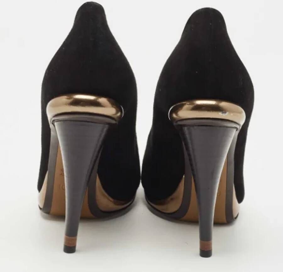 Fendi Vintage Pre-owned Suede heels Black Dames