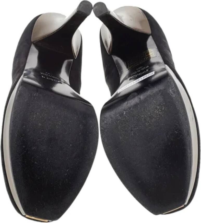 Fendi Vintage Pre-owned Suede heels Black Dames