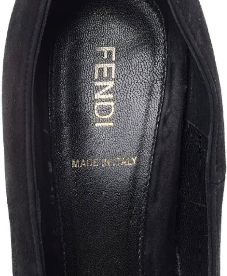 Fendi Vintage Pre-owned Suede heels Black Dames