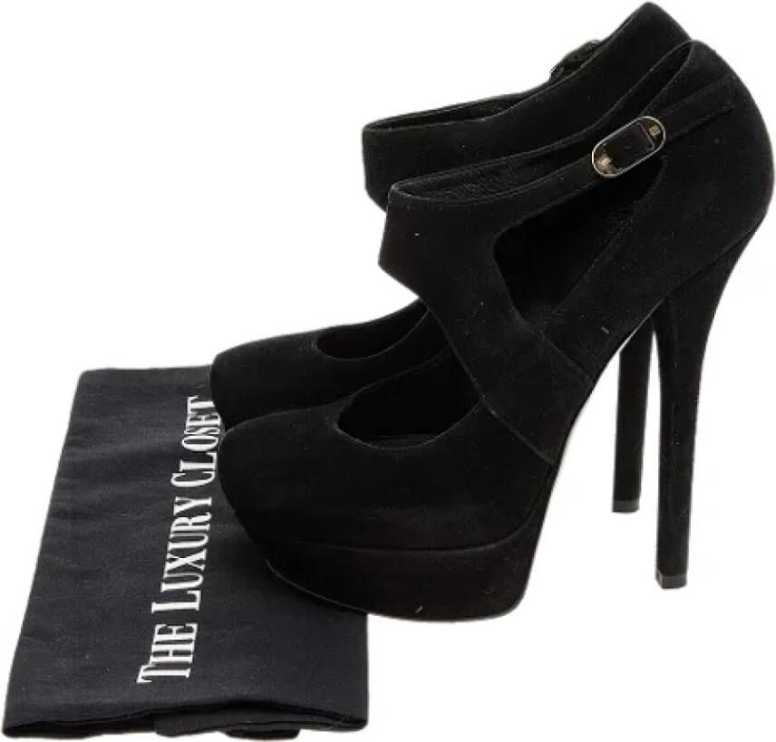 Fendi Vintage Pre-owned Suede heels Black Dames