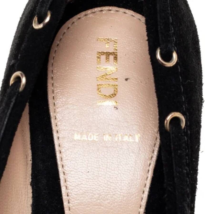 Fendi Vintage Pre-owned Suede heels Black Dames