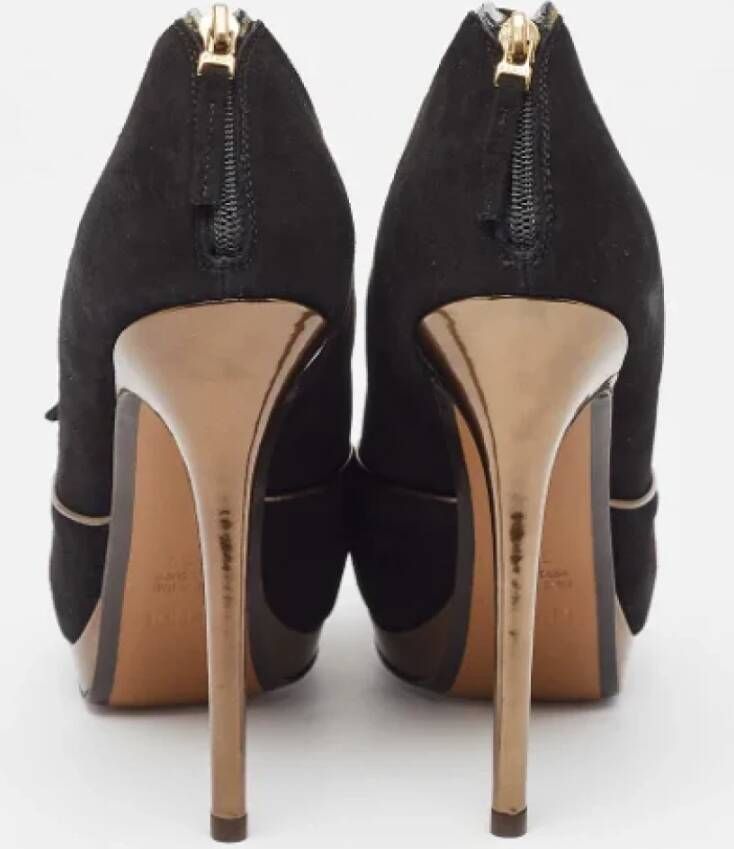 Fendi Vintage Pre-owned Suede heels Black Dames