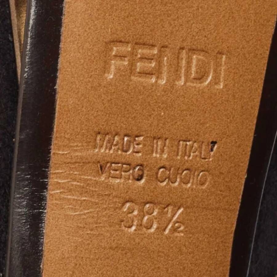 Fendi Vintage Pre-owned Suede heels Black Dames