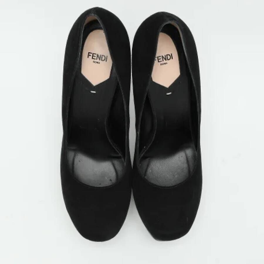Fendi Vintage Pre-owned Suede heels Black Dames