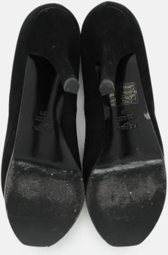 Fendi Vintage Pre-owned Suede heels Black Dames