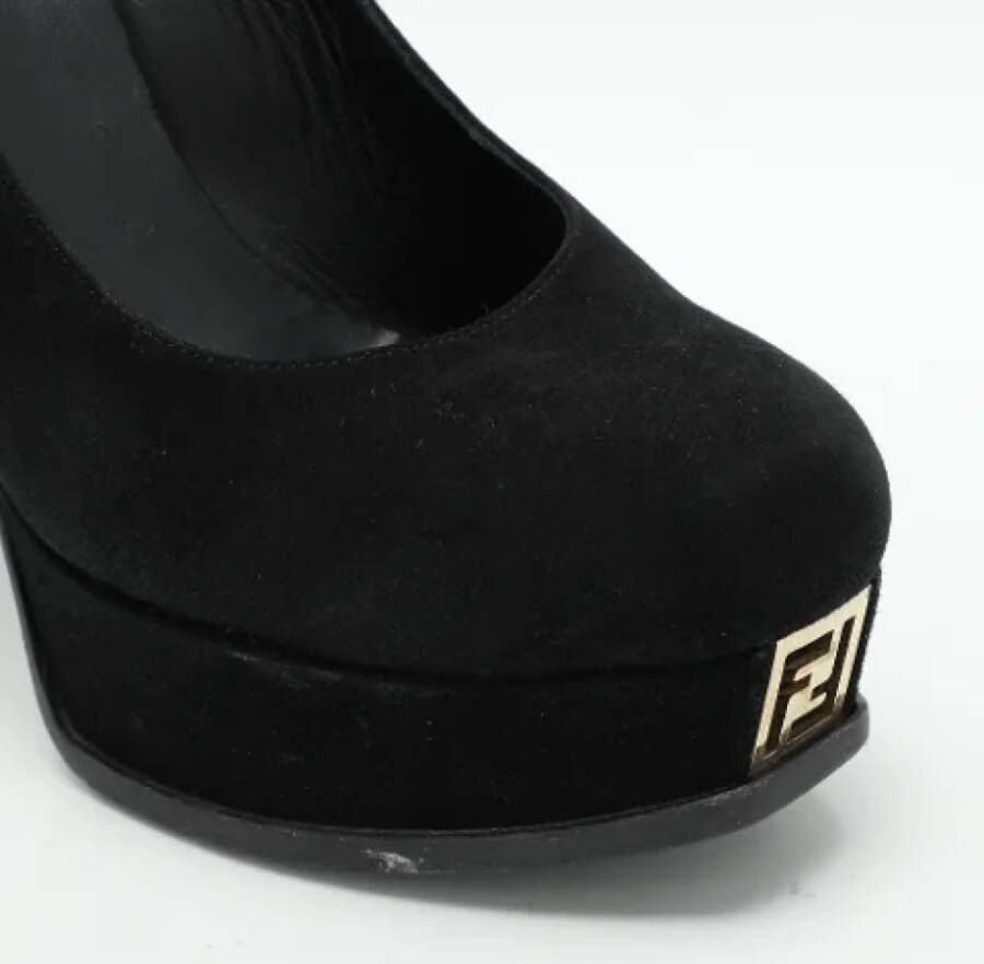 Fendi Vintage Pre-owned Suede heels Black Dames