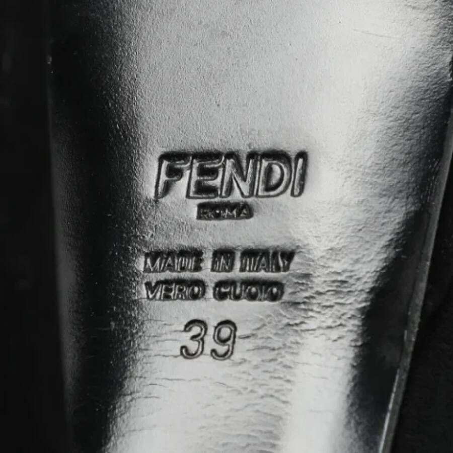 Fendi Vintage Pre-owned Suede heels Black Dames