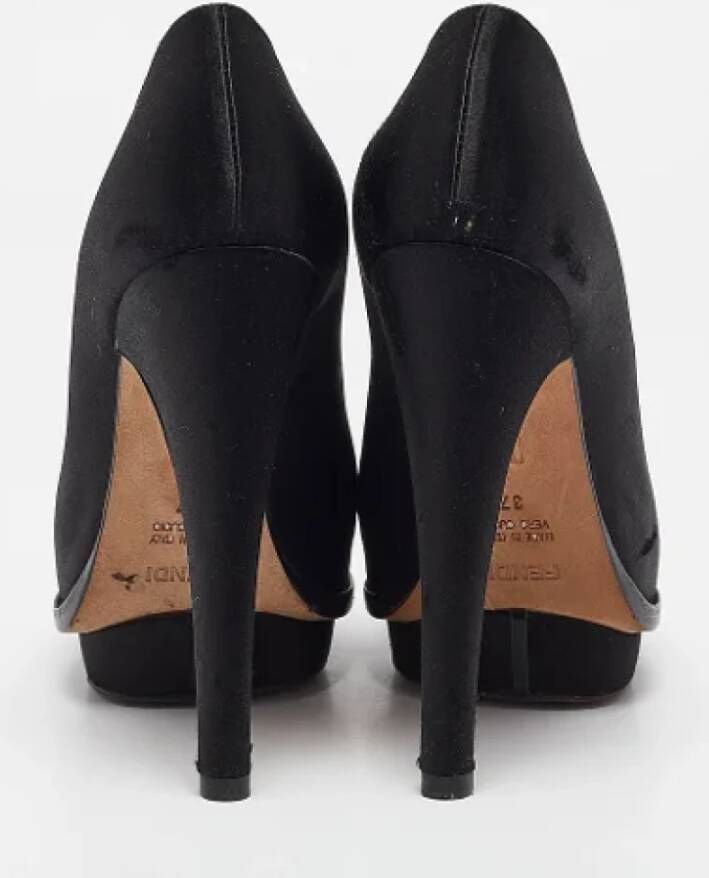 Fendi Vintage Pre-owned Suede heels Black Dames