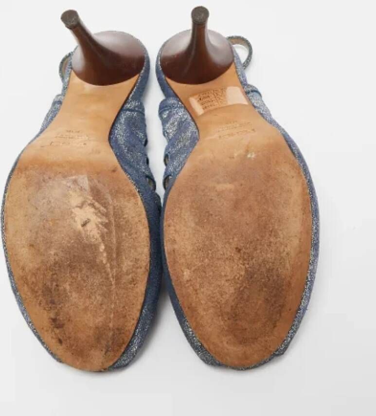 Fendi Vintage Pre-owned Suede heels Blue Dames