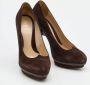 Fendi Vintage Pre-owned Suede heels Brown Dames - Thumbnail 4