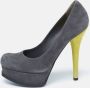 Fendi Vintage Pre-owned Suede heels Gray Dames - Thumbnail 2