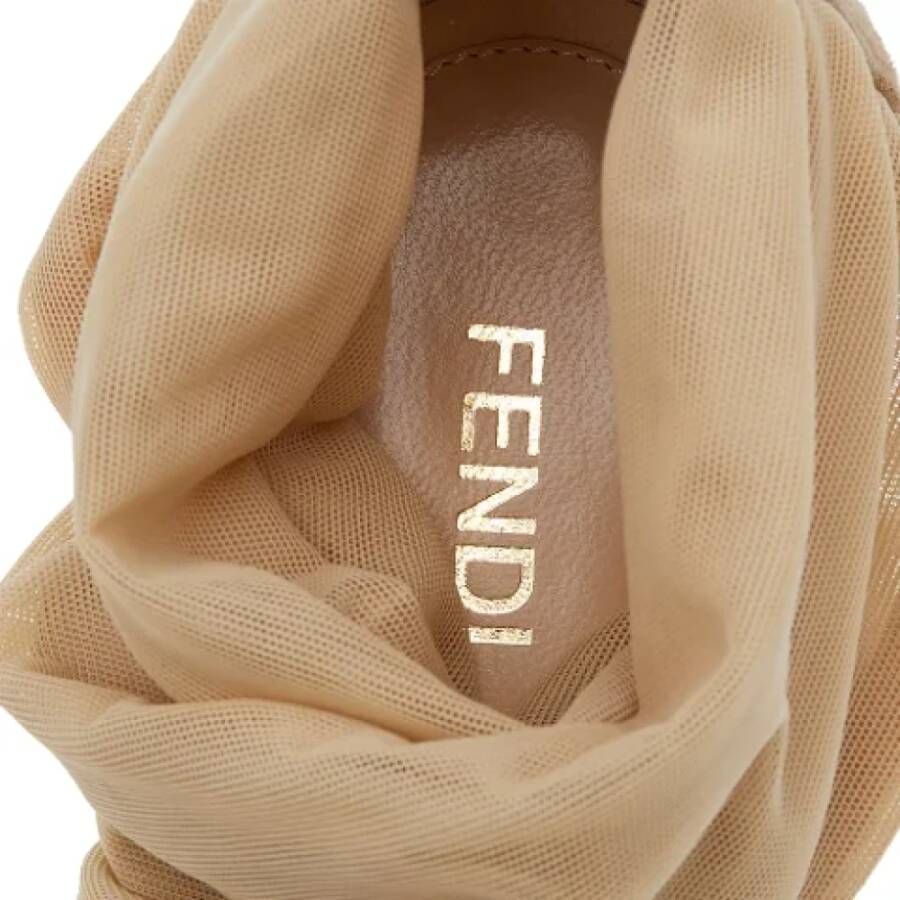 Fendi Vintage Pre-owned Suede sandals Beige Dames