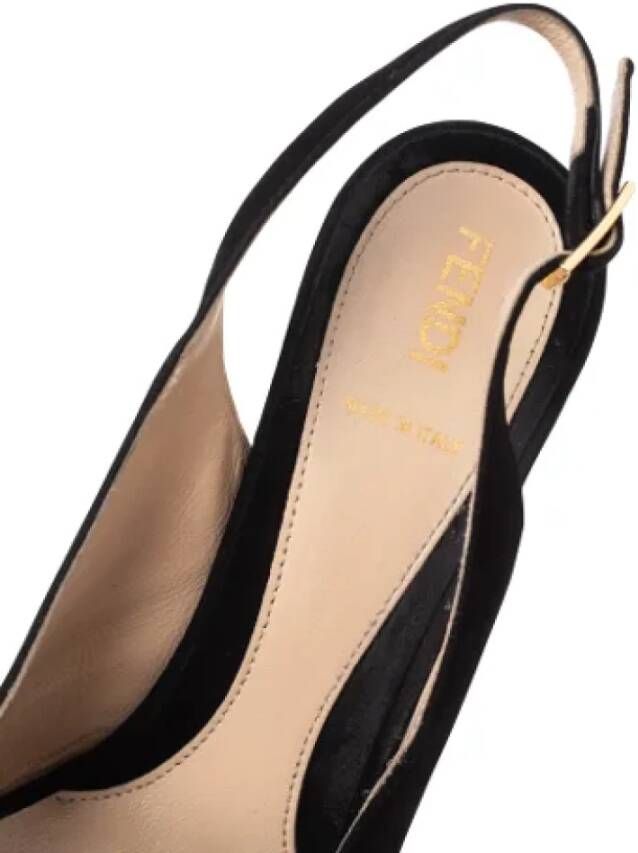 Fendi Vintage Pre-owned Suede sandals Black Dames