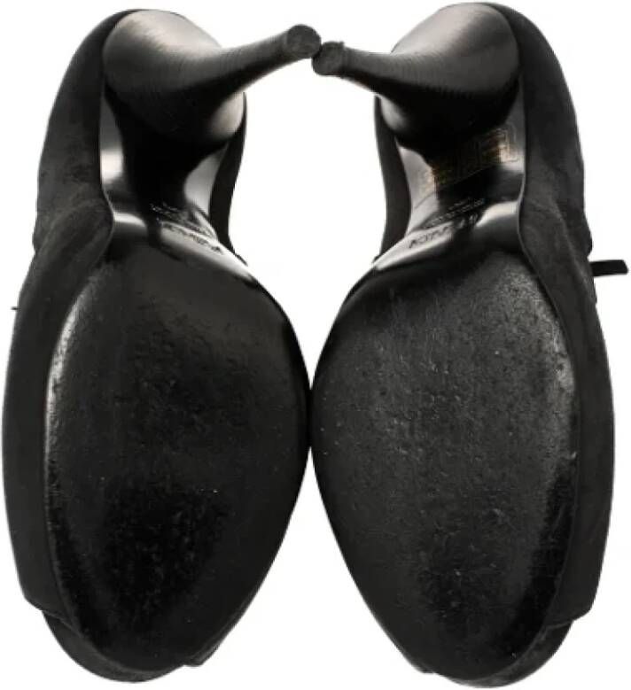 Fendi Vintage Pre-owned Suede sandals Black Dames