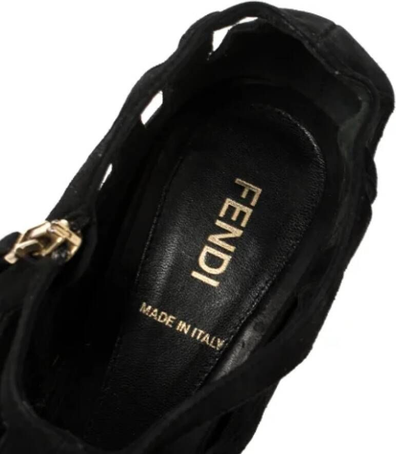Fendi Vintage Pre-owned Suede sandals Black Dames