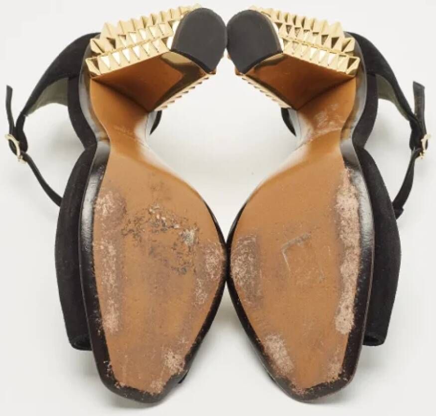 Fendi Vintage Pre-owned Suede sandals Black Dames