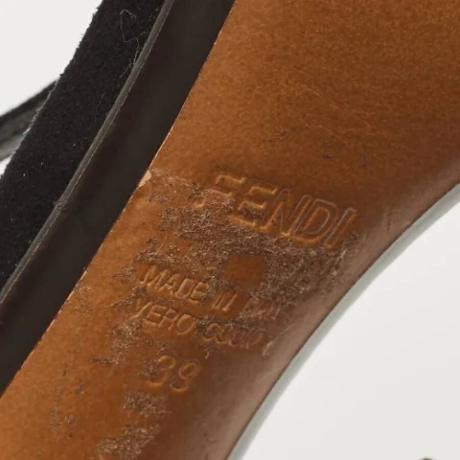 Fendi Vintage Pre-owned Suede sandals Black Dames