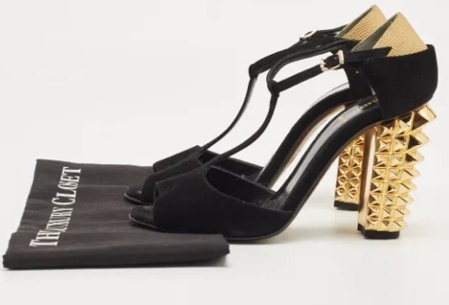 Fendi Vintage Pre-owned Suede sandals Black Dames