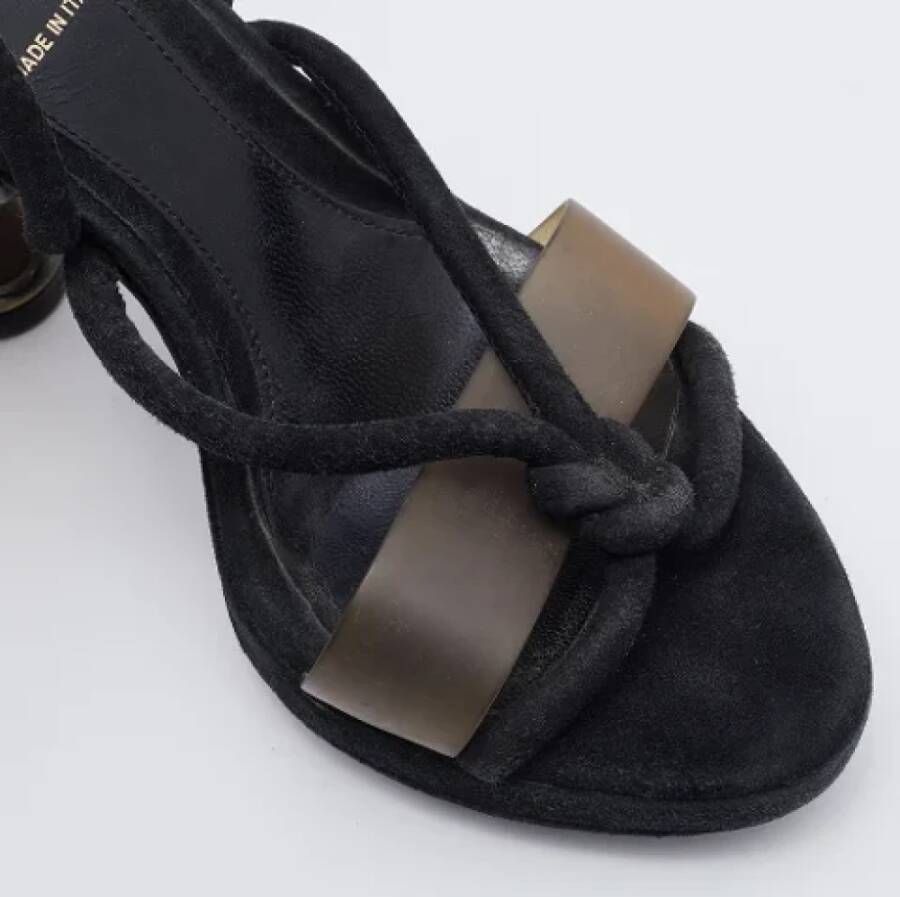 Fendi Vintage Pre-owned Suede sandals Black Dames