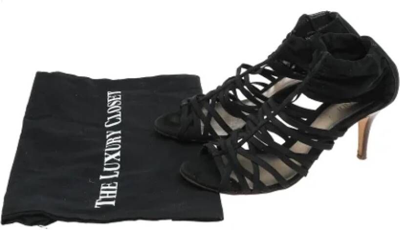 Fendi Vintage Pre-owned Suede sandals Black Dames