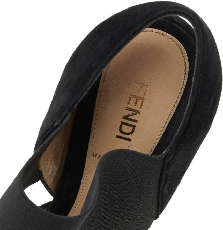 Fendi Vintage Pre-owned Suede sandals Black Dames