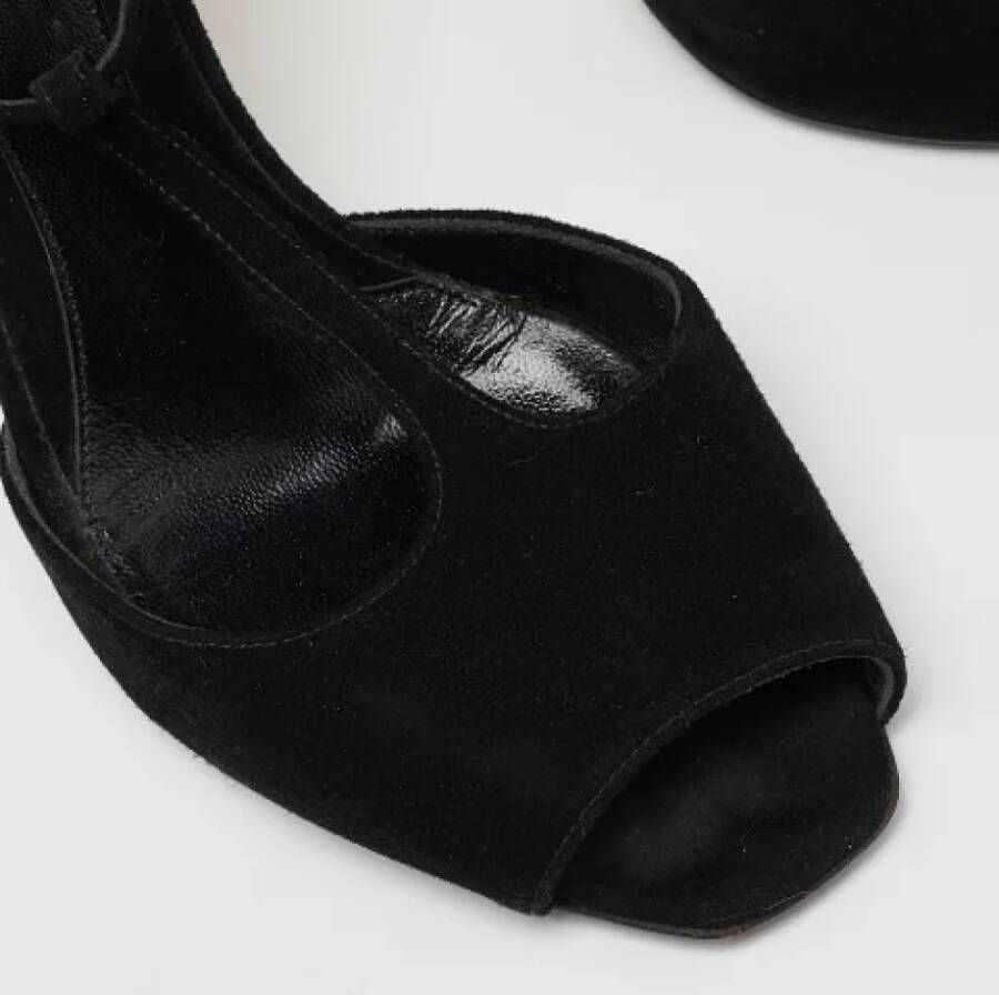 Fendi Vintage Pre-owned Suede sandals Black Dames