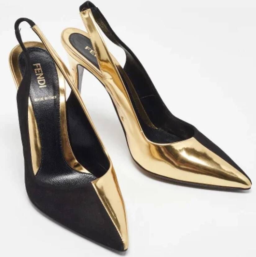 Fendi Vintage Pre-owned Suede sandals Black Dames