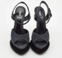 Fendi Vintage Pre-owned Suede sandals Blue Dames - Thumbnail 3