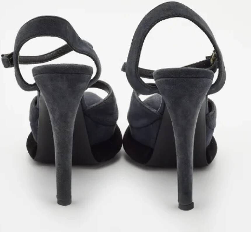 Fendi Vintage Pre-owned Suede sandals Blue Dames