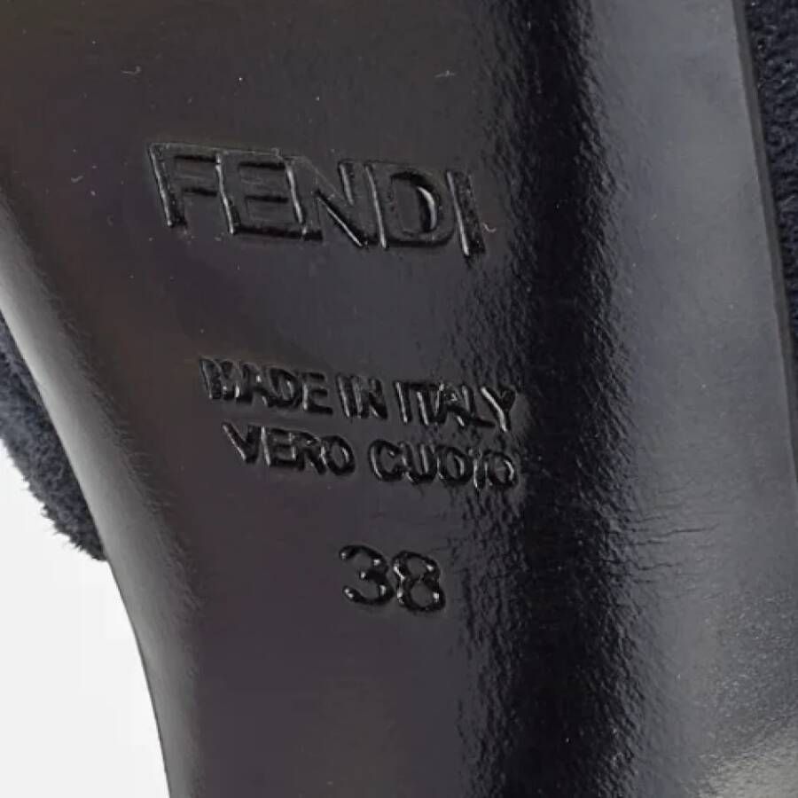 Fendi Vintage Pre-owned Suede sandals Blue Dames