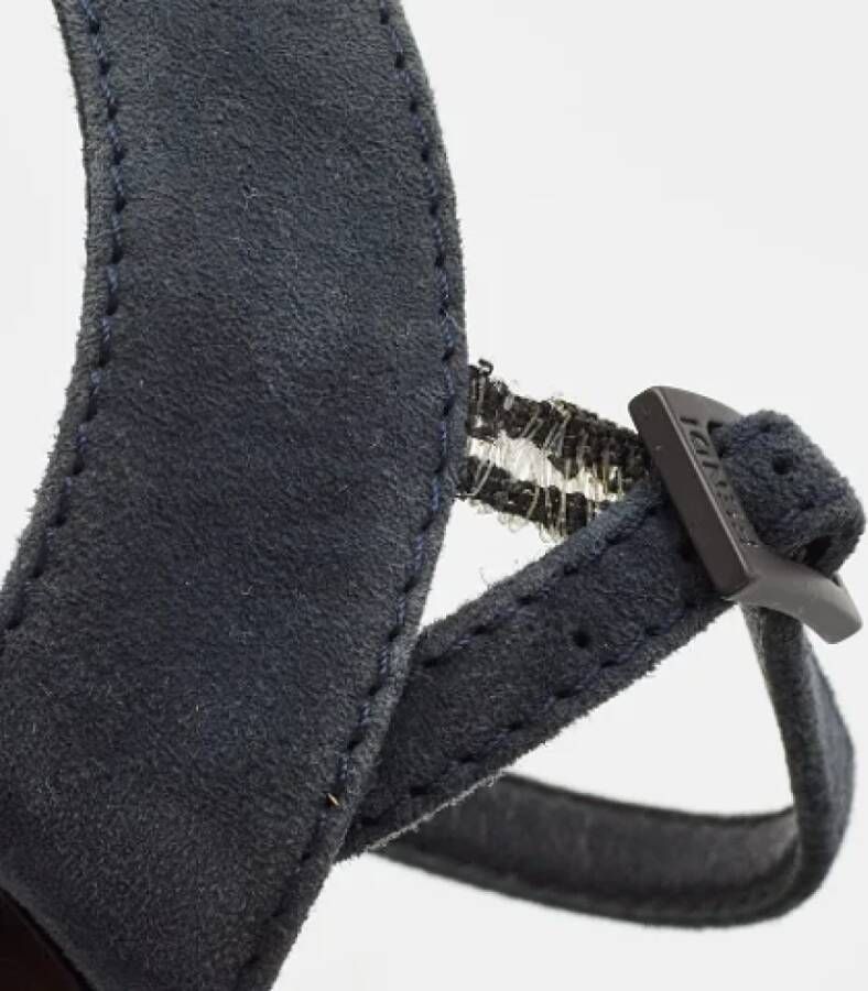Fendi Vintage Pre-owned Suede sandals Blue Dames