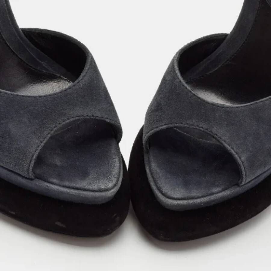 Fendi Vintage Pre-owned Suede sandals Blue Dames