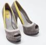 Fendi Vintage Pre-owned Suede sandals Gray Dames - Thumbnail 3