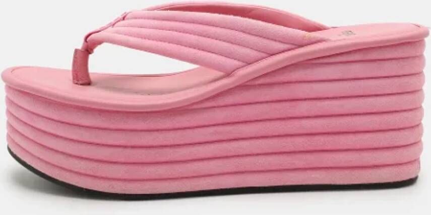 Fendi Vintage Pre-owned Suede sandals Pink Dames