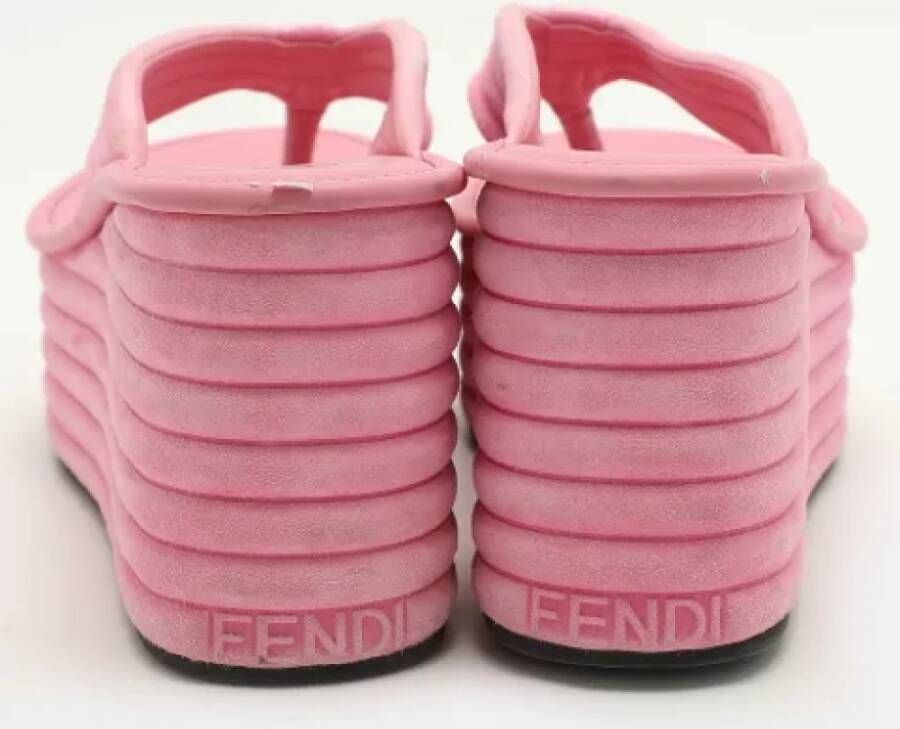 Fendi Vintage Pre-owned Suede sandals Pink Dames